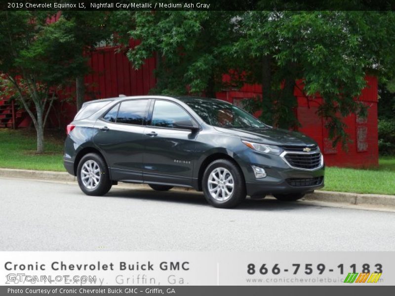 Nightfall Gray Metallic / Medium Ash Gray 2019 Chevrolet Equinox LS
