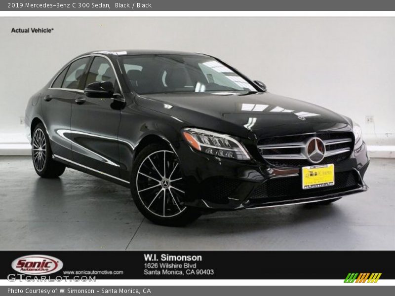 Black / Black 2019 Mercedes-Benz C 300 Sedan