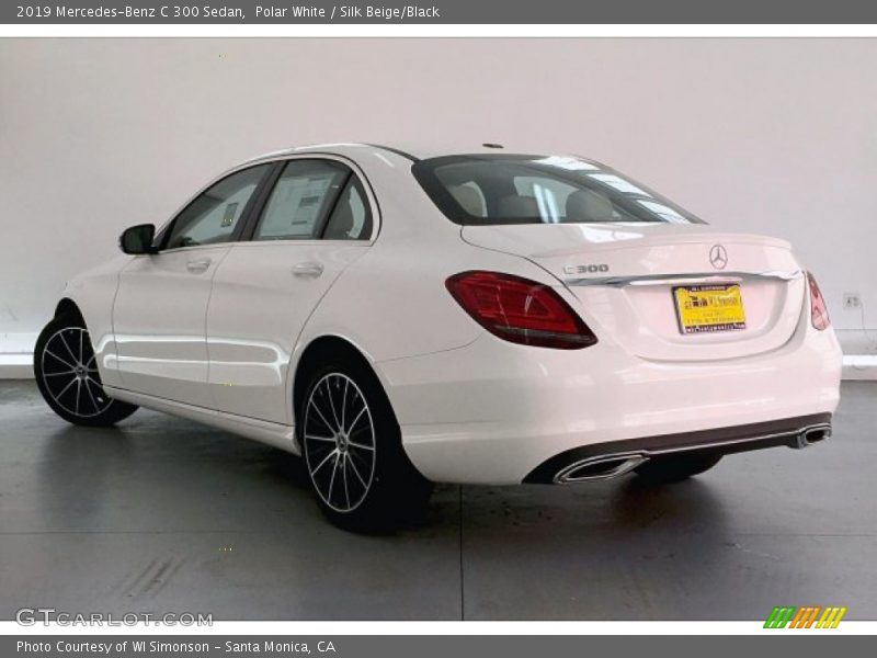 Polar White / Silk Beige/Black 2019 Mercedes-Benz C 300 Sedan