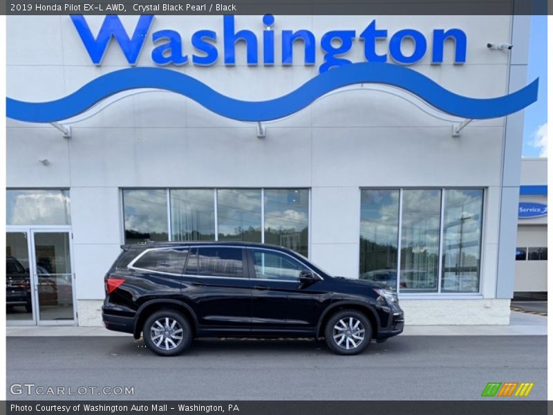 Crystal Black Pearl / Black 2019 Honda Pilot EX-L AWD