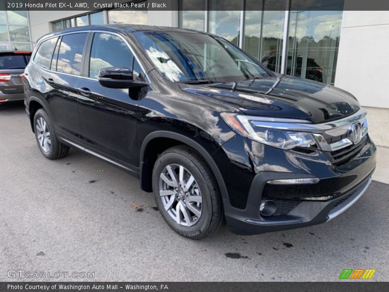 Crystal Black Pearl / Black 2019 Honda Pilot EX-L AWD