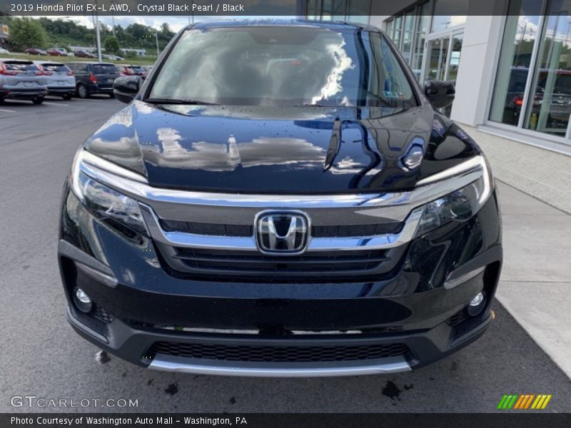 Crystal Black Pearl / Black 2019 Honda Pilot EX-L AWD