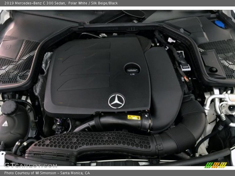 Polar White / Silk Beige/Black 2019 Mercedes-Benz C 300 Sedan