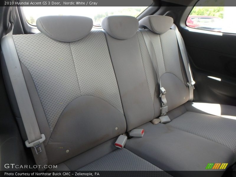 Nordic White / Gray 2010 Hyundai Accent GS 3 Door