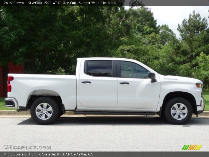 Summit White / Jet Black 2019 Chevrolet Silverado 1500 WT Double Cab