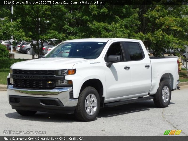 Summit White / Jet Black 2019 Chevrolet Silverado 1500 WT Double Cab