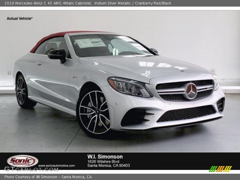 Iridium Silver Metallic / Cranberry Red/Black 2019 Mercedes-Benz C 43 AMG 4Matic Cabriolet