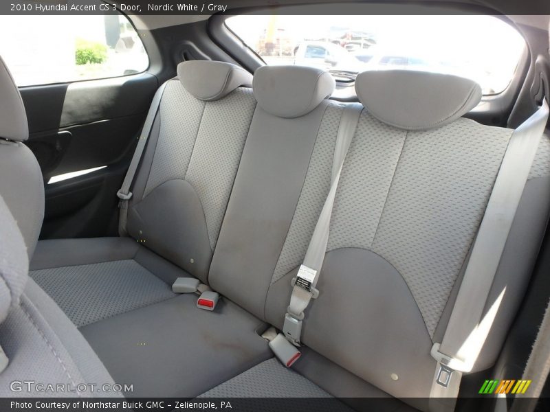 Nordic White / Gray 2010 Hyundai Accent GS 3 Door