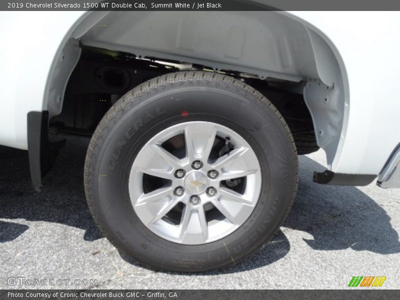 Summit White / Jet Black 2019 Chevrolet Silverado 1500 WT Double Cab