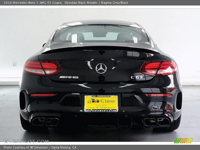 Obsidian Black Metallic / Magma Grey/Black 2019 Mercedes-Benz C AMG 63 Coupe