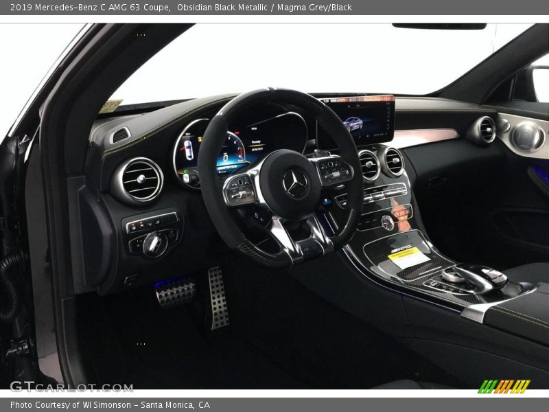 Obsidian Black Metallic / Magma Grey/Black 2019 Mercedes-Benz C AMG 63 Coupe