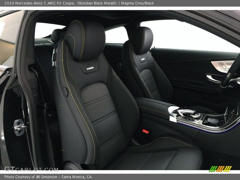 Front Seat of 2019 C AMG 63 Coupe