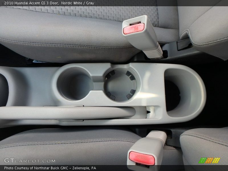 Nordic White / Gray 2010 Hyundai Accent GS 3 Door