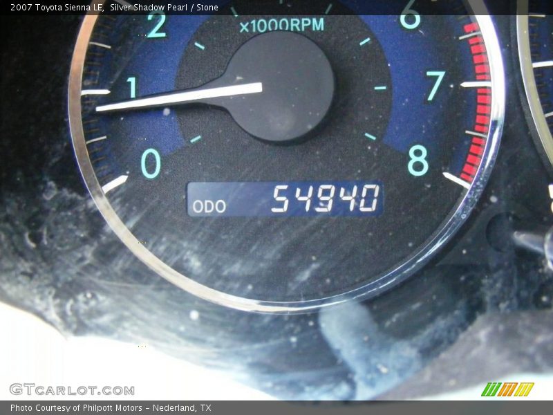 Silver Shadow Pearl / Stone 2007 Toyota Sienna LE