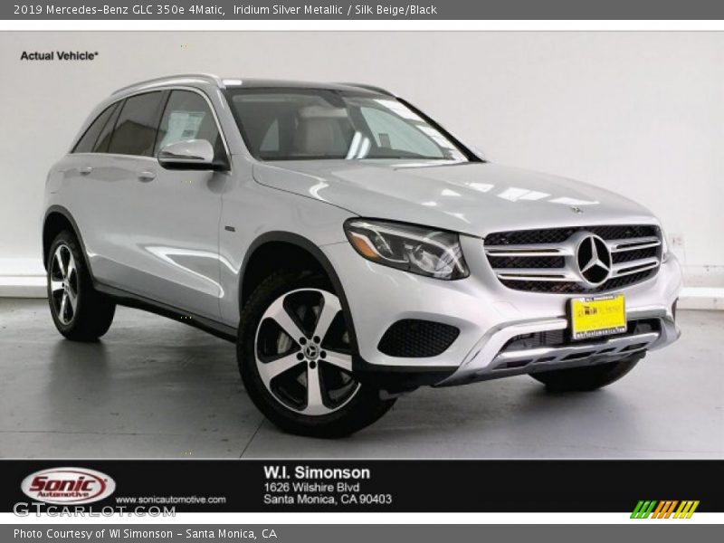 Iridium Silver Metallic / Silk Beige/Black 2019 Mercedes-Benz GLC 350e 4Matic