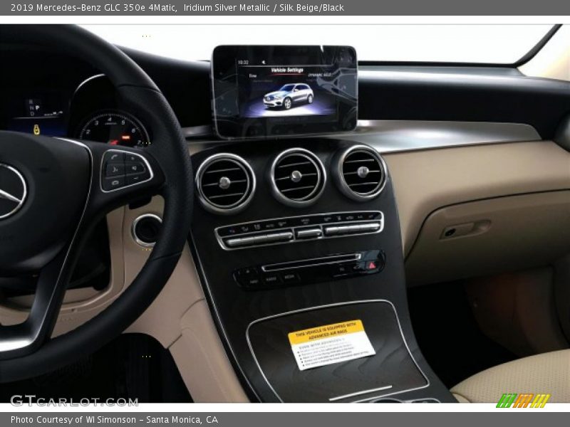 Iridium Silver Metallic / Silk Beige/Black 2019 Mercedes-Benz GLC 350e 4Matic