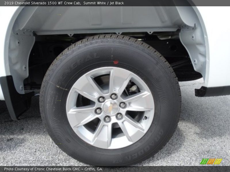 Summit White / Jet Black 2019 Chevrolet Silverado 1500 WT Crew Cab