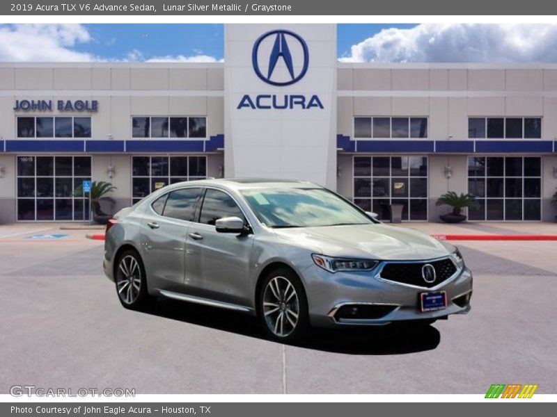 Lunar Silver Metallic / Graystone 2019 Acura TLX V6 Advance Sedan