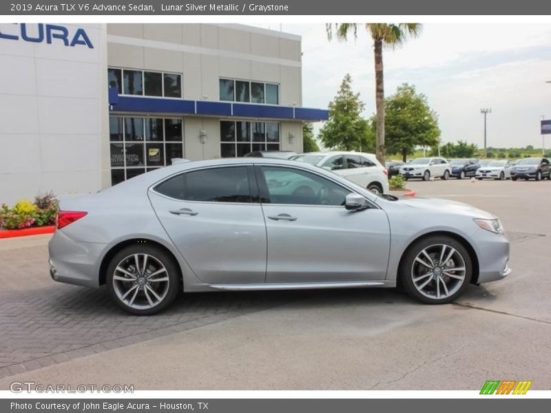 Lunar Silver Metallic / Graystone 2019 Acura TLX V6 Advance Sedan