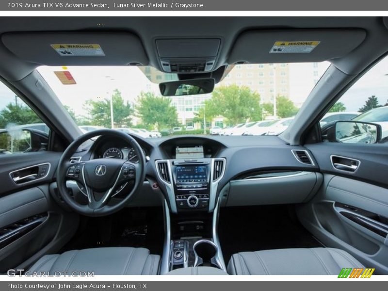 Lunar Silver Metallic / Graystone 2019 Acura TLX V6 Advance Sedan