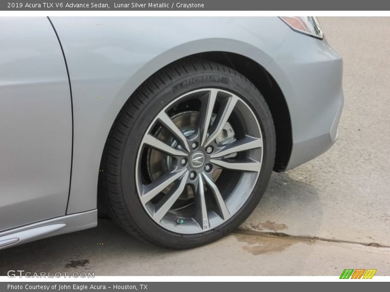 Lunar Silver Metallic / Graystone 2019 Acura TLX V6 Advance Sedan
