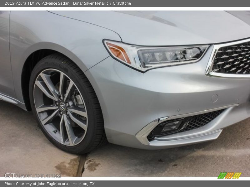 Lunar Silver Metallic / Graystone 2019 Acura TLX V6 Advance Sedan