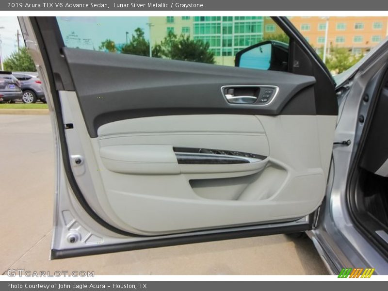 Lunar Silver Metallic / Graystone 2019 Acura TLX V6 Advance Sedan