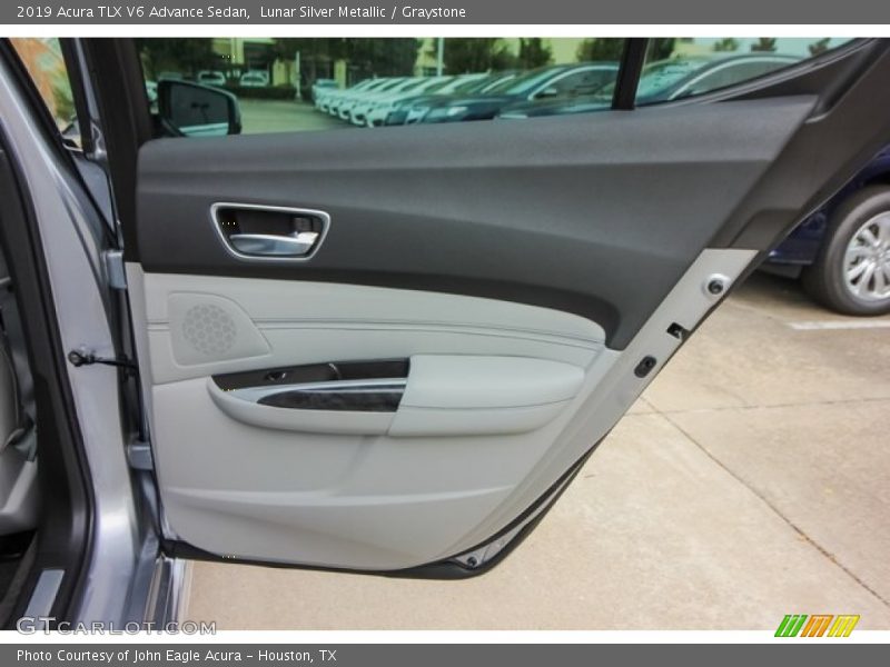 Lunar Silver Metallic / Graystone 2019 Acura TLX V6 Advance Sedan