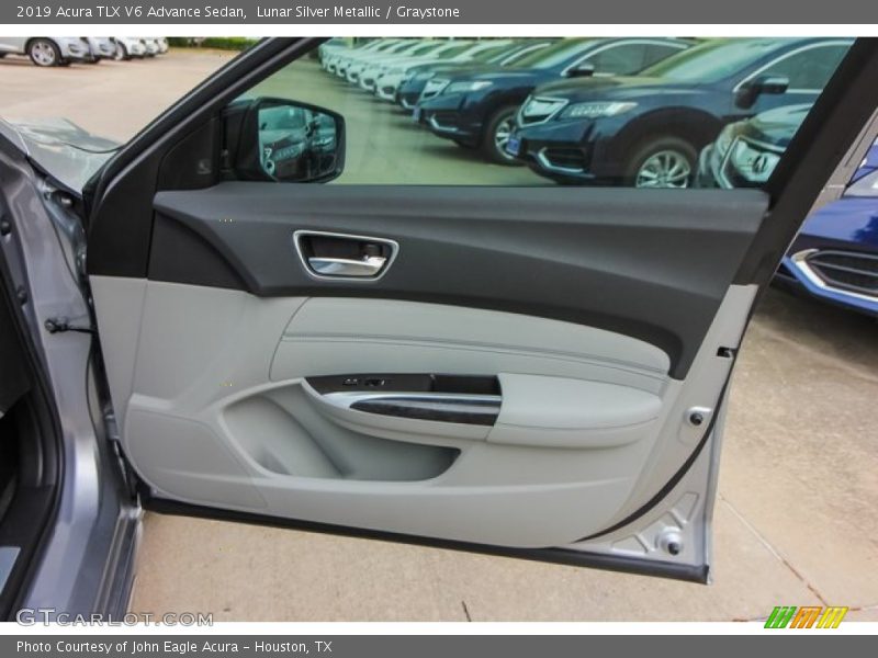 Lunar Silver Metallic / Graystone 2019 Acura TLX V6 Advance Sedan