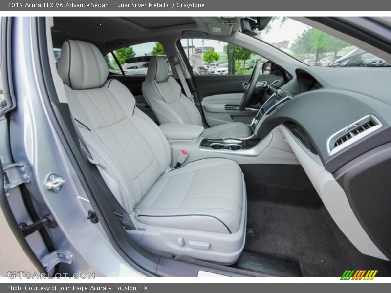 Lunar Silver Metallic / Graystone 2019 Acura TLX V6 Advance Sedan