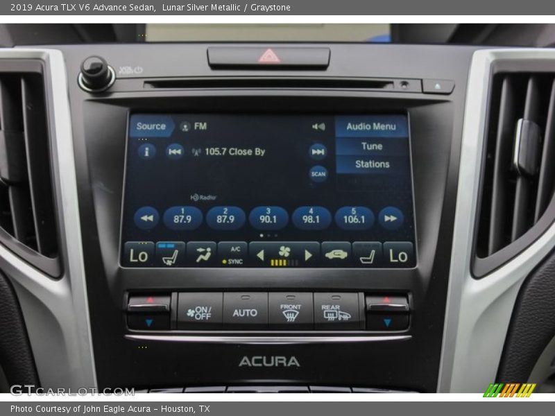 Lunar Silver Metallic / Graystone 2019 Acura TLX V6 Advance Sedan