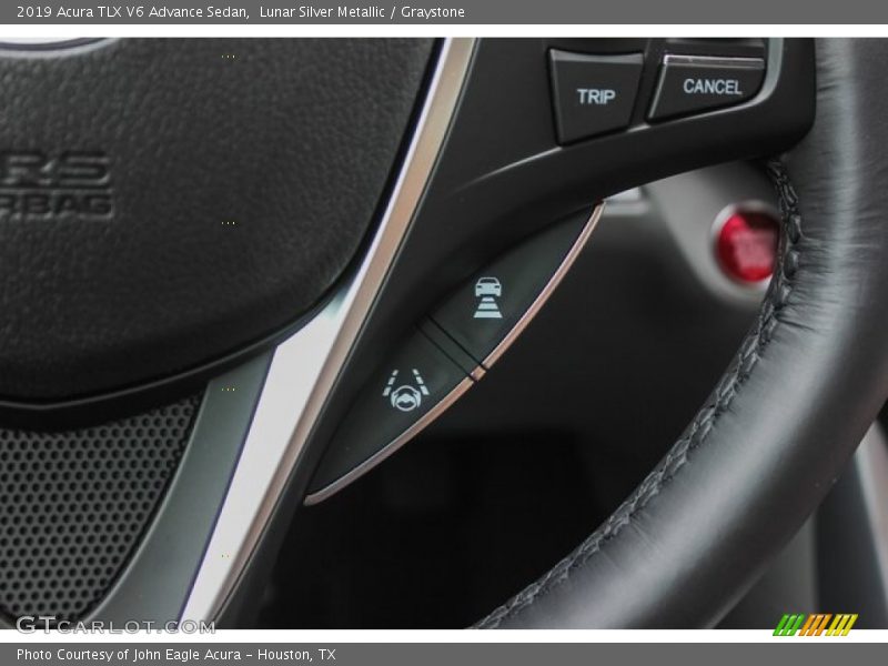 Lunar Silver Metallic / Graystone 2019 Acura TLX V6 Advance Sedan