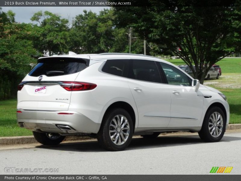 White Frost Tricoat / Shale/Ebony Accents 2019 Buick Enclave Premium