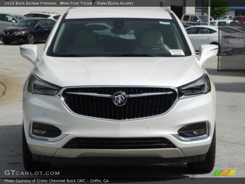 White Frost Tricoat / Shale/Ebony Accents 2019 Buick Enclave Premium