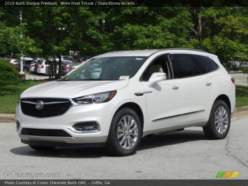 White Frost Tricoat / Shale/Ebony Accents 2019 Buick Enclave Premium
