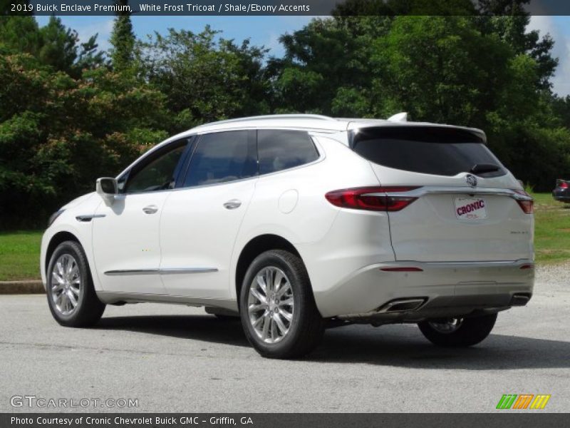 White Frost Tricoat / Shale/Ebony Accents 2019 Buick Enclave Premium