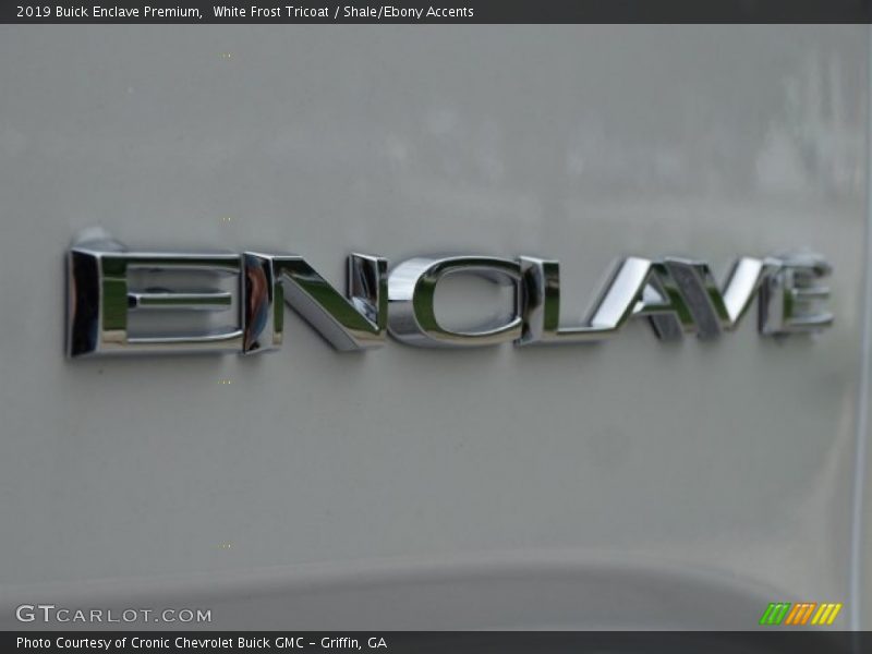White Frost Tricoat / Shale/Ebony Accents 2019 Buick Enclave Premium