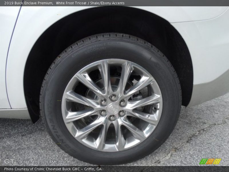 White Frost Tricoat / Shale/Ebony Accents 2019 Buick Enclave Premium