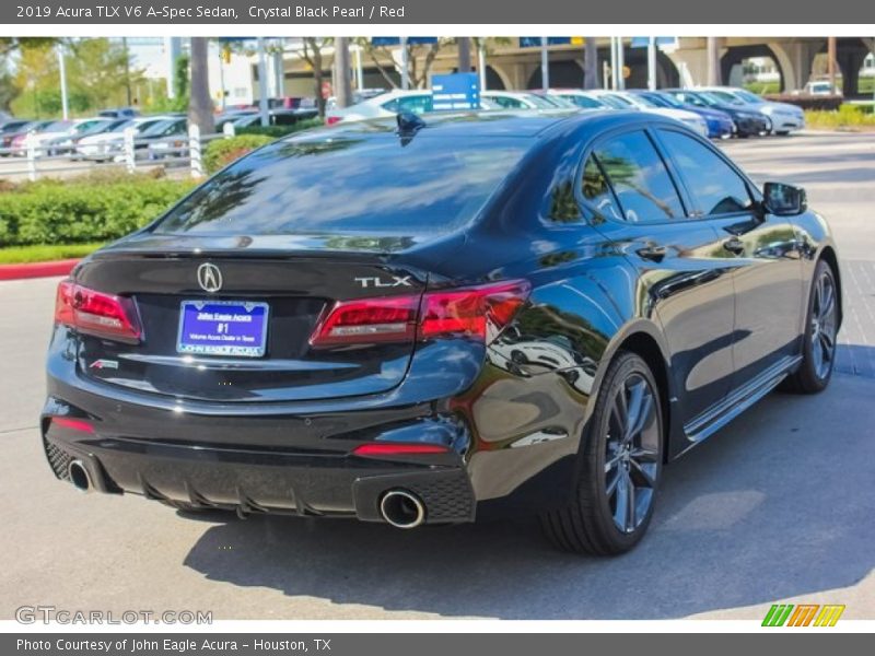 Crystal Black Pearl / Red 2019 Acura TLX V6 A-Spec Sedan