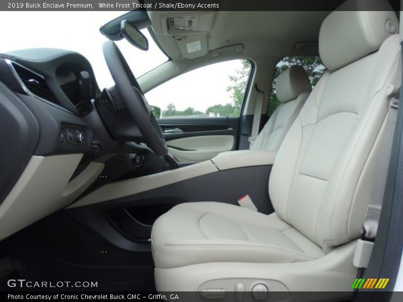 White Frost Tricoat / Shale/Ebony Accents 2019 Buick Enclave Premium