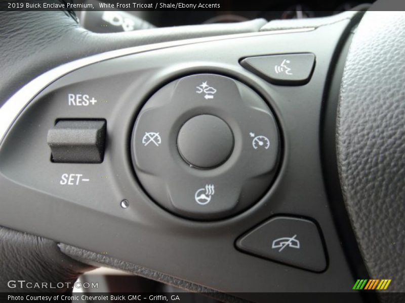 White Frost Tricoat / Shale/Ebony Accents 2019 Buick Enclave Premium