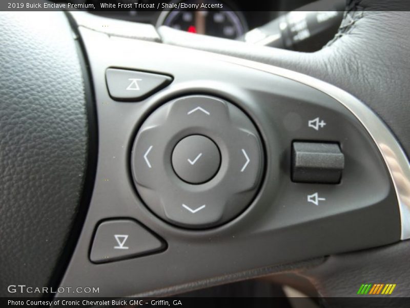 White Frost Tricoat / Shale/Ebony Accents 2019 Buick Enclave Premium