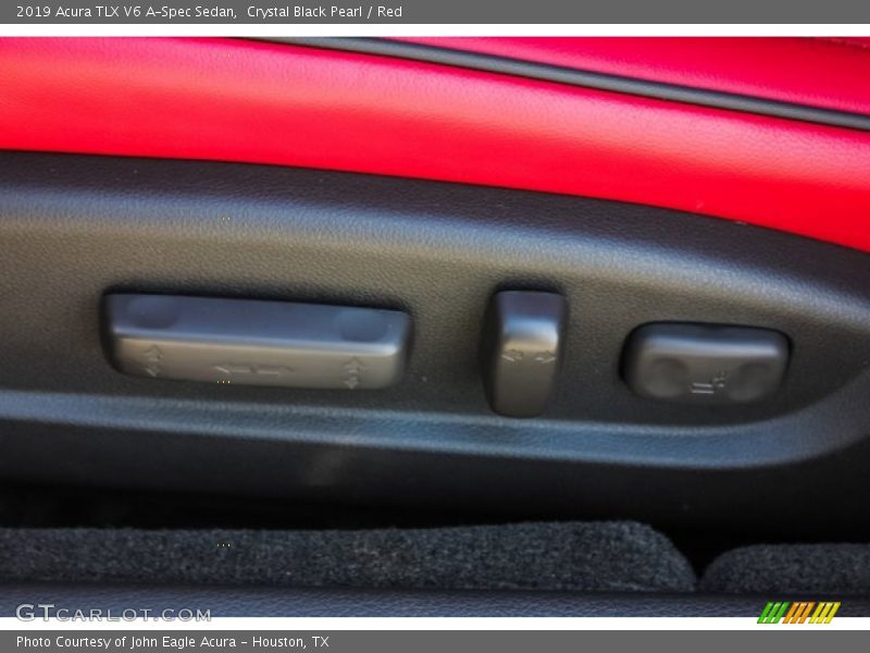 Crystal Black Pearl / Red 2019 Acura TLX V6 A-Spec Sedan