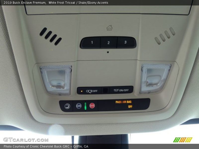 White Frost Tricoat / Shale/Ebony Accents 2019 Buick Enclave Premium