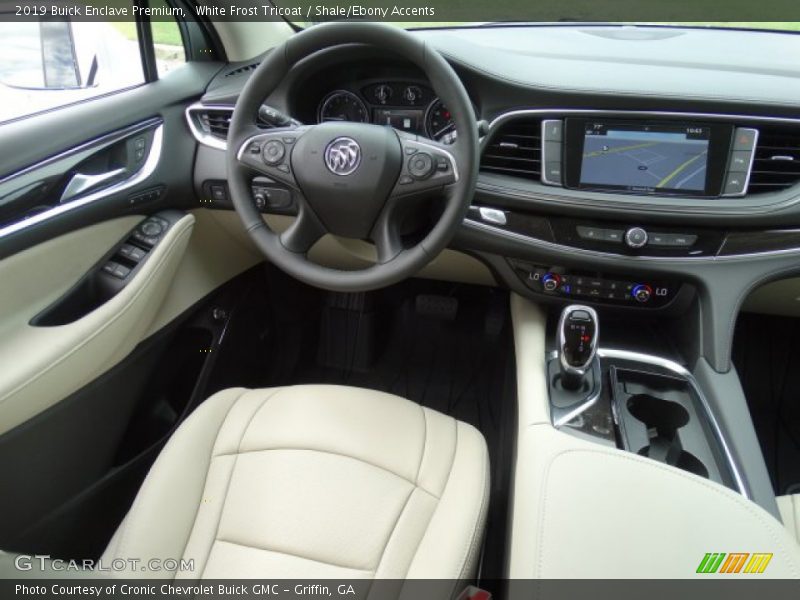 White Frost Tricoat / Shale/Ebony Accents 2019 Buick Enclave Premium