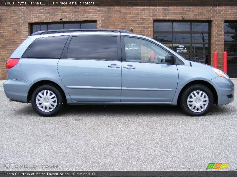 Blue Mirage Metallic / Stone 2008 Toyota Sienna LE