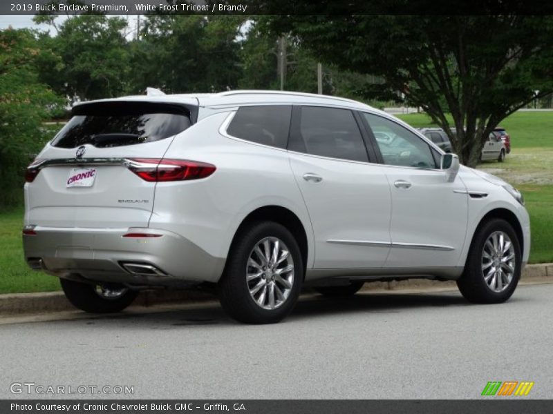 White Frost Tricoat / Brandy 2019 Buick Enclave Premium