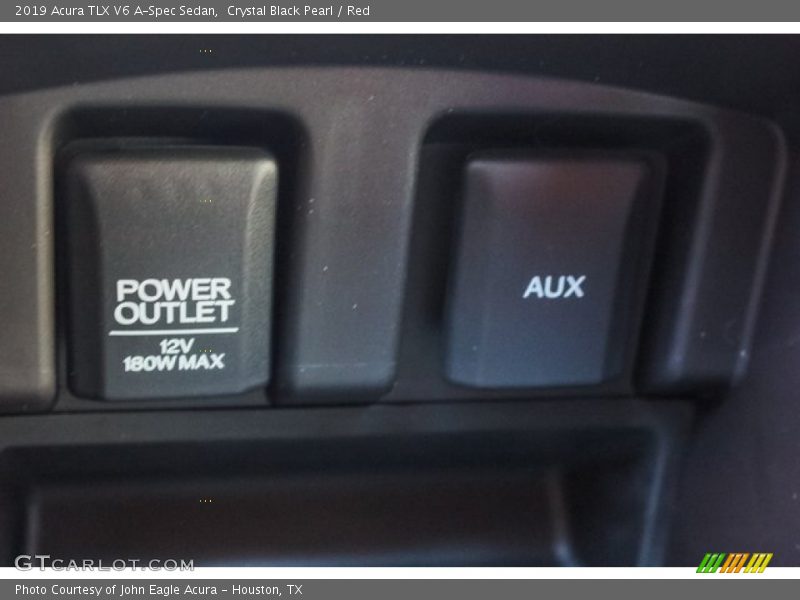Crystal Black Pearl / Red 2019 Acura TLX V6 A-Spec Sedan