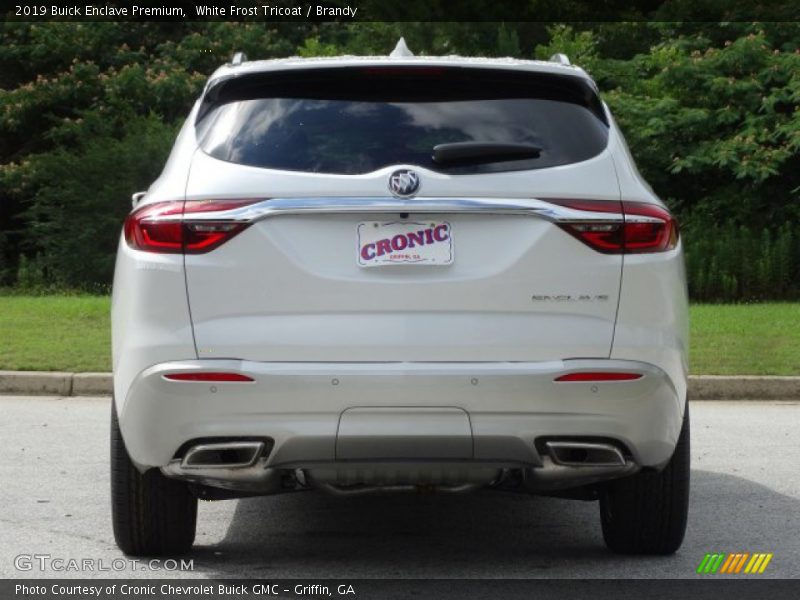 White Frost Tricoat / Brandy 2019 Buick Enclave Premium