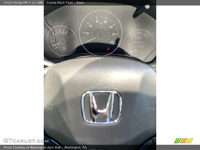 Crystal Black Pearl / Black 2019 Honda HR-V LX AWD